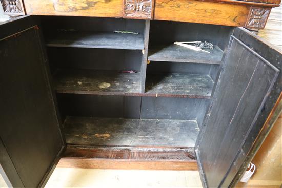 A Regency rosewood mirrored back chiffonier, W.96cm, D.36cm, H.125cm